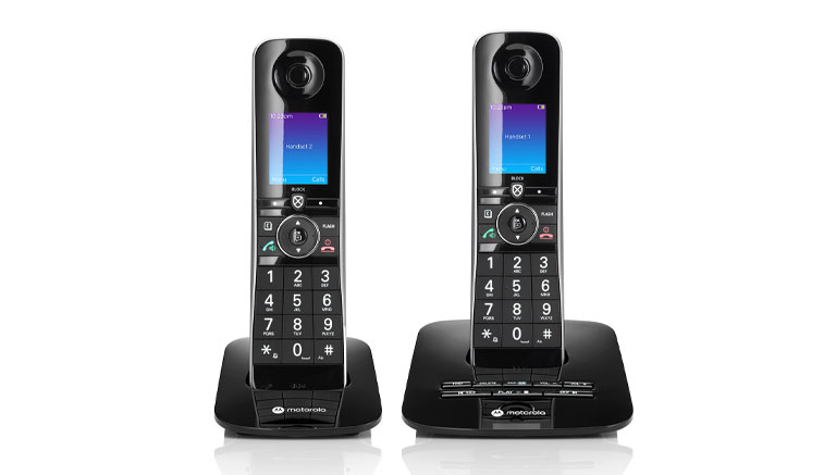 D8712 Digital Cordless Telephone with Answering Machine - Double front - Product images