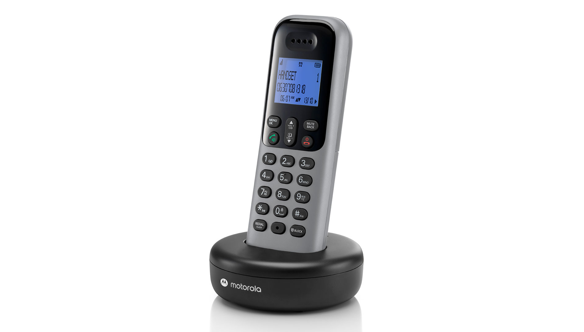 T601 Digital Cordless Telephone - Black left - Product image