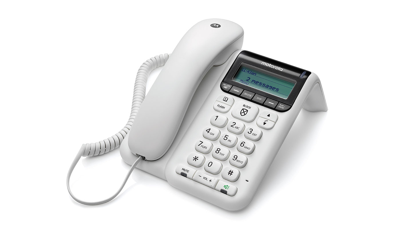 CT610 Corded Telephone with Answering Machine and Advanced Call Blocking - Left above - Product image