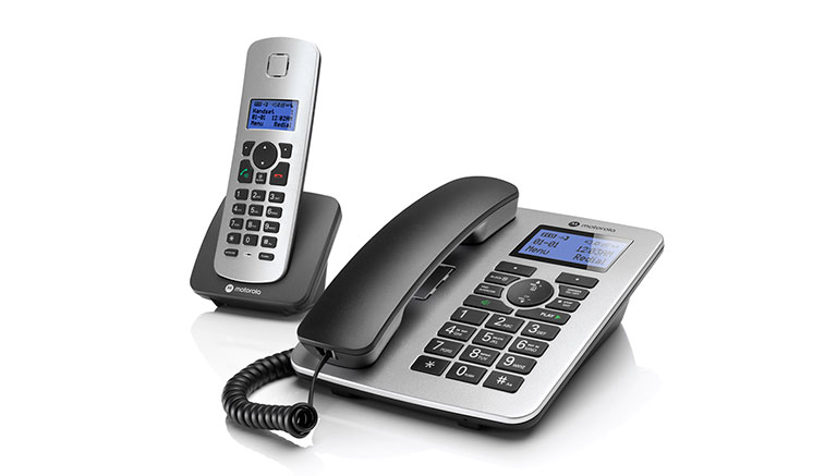 C4201 Corded Telephone and Digital Cordless Handset with Answering Machine - Left - Product image